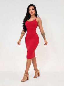 Strap Dress Everyday Casual Modern Midi Comfortable Evening One Size - Xem 1