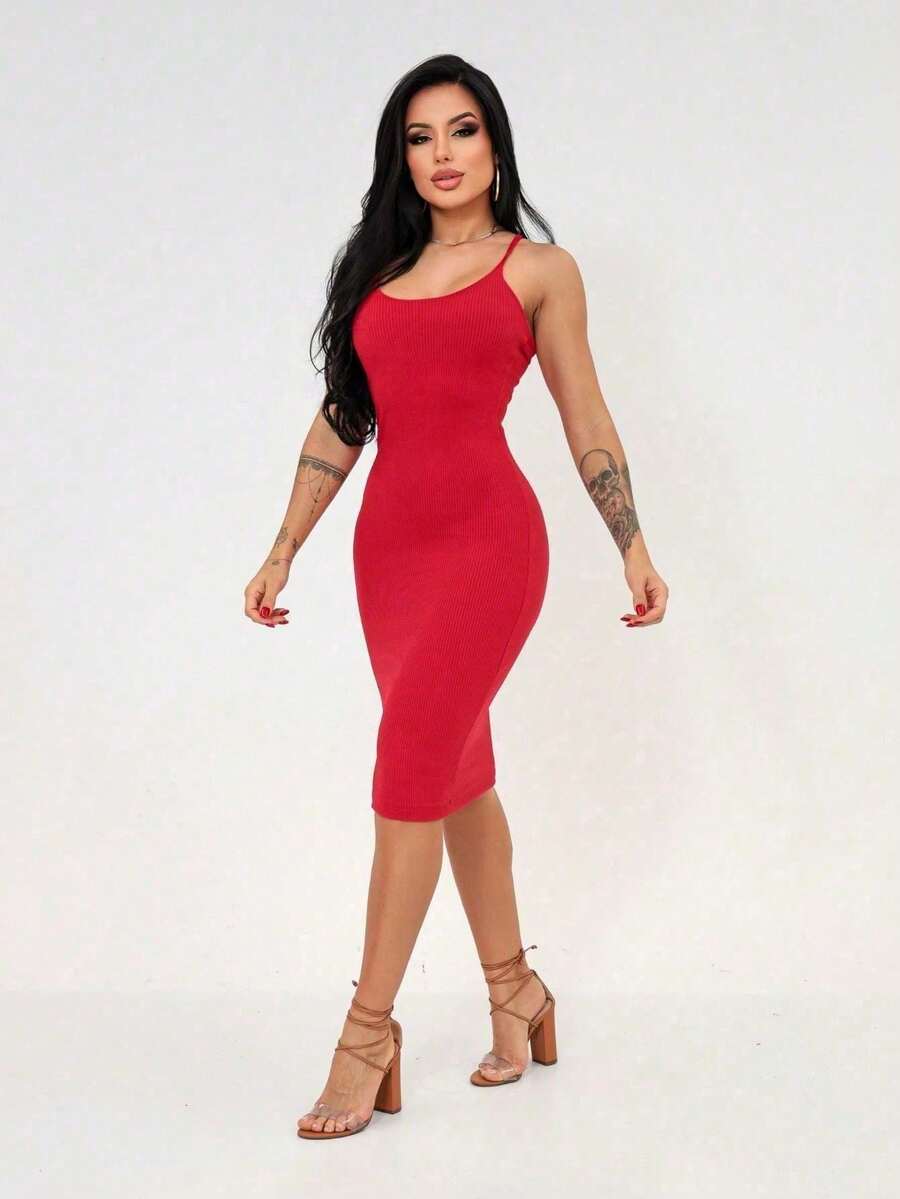 Strap Dress Everyday Casual Modern Midi Comfortable Evening One Size - Xem 1