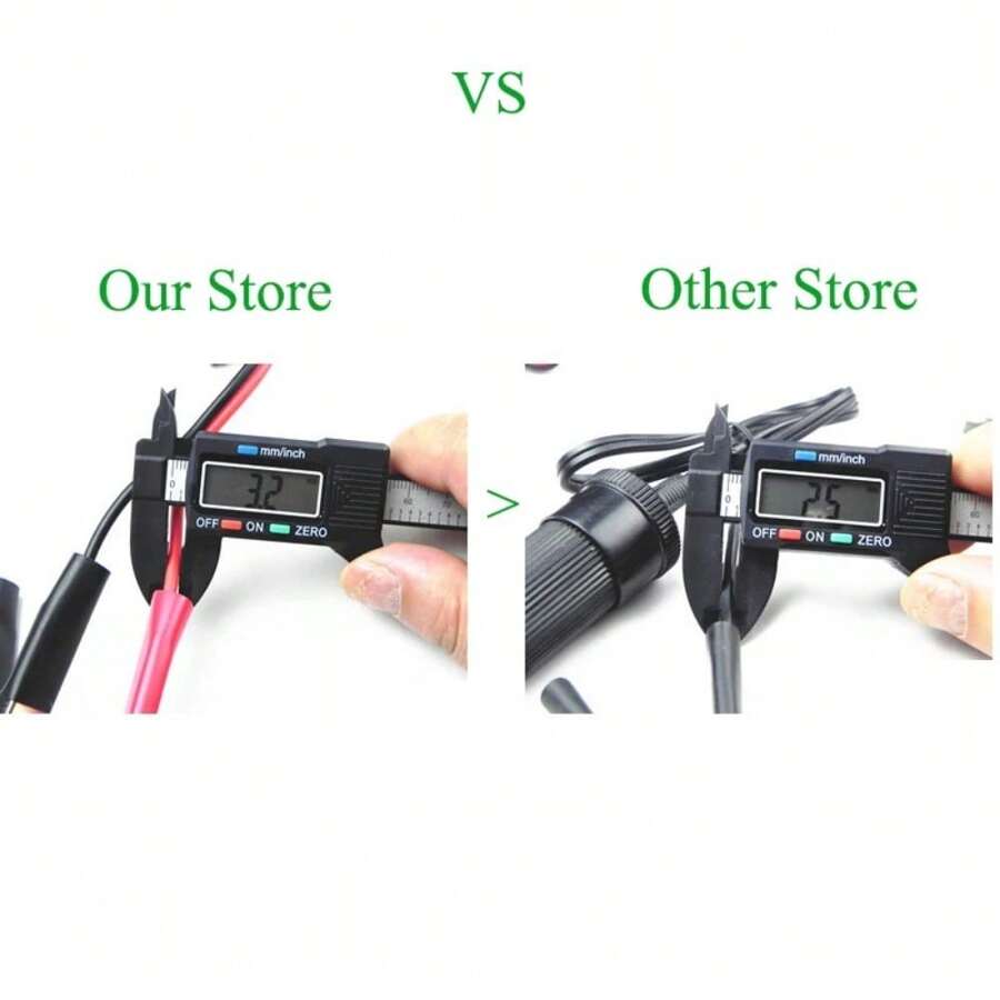 35cm 12V Car Battery Terminal Clamp Clip Cigarette Lighter Power Socket