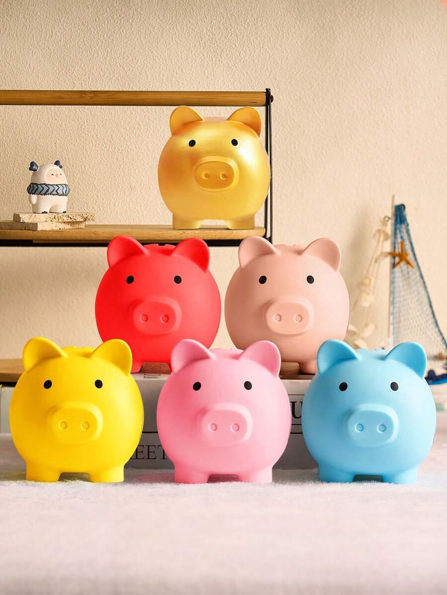 1 con heo đất có văn bản tùy chỉnh, hộp đựng tiền xu cá nhân hóa cho trẻ em và người lớn, thiết kế hình chú heo dễ thương sáng tạo, tên hoặc tin nhắn tùy chỉnh, hộp tiết kiệm vui nhộn cho gia đình, bàn làm việc, phòng khách, văn phòng, lớp học hoặc đồ trang trí nhà trẻ, quà tặng sinh nhật độc đáo, quà tặng ngày thiếu nhi, quà tặng vui nhộn cá nhân hóa cho trẻ mới biết đi, bé trai, bé gái - Nhiều màu - Xem 1