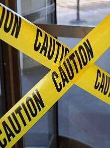 1PC 2500cm Yellow Warning Caution Tape Decorations For Birthday, General Celebration, Party Supplies, Carnivals, Construction Theme Events, Halloween - Non-Electric Polyethylene PE Barrier Tape (2.95in X98 Feet)