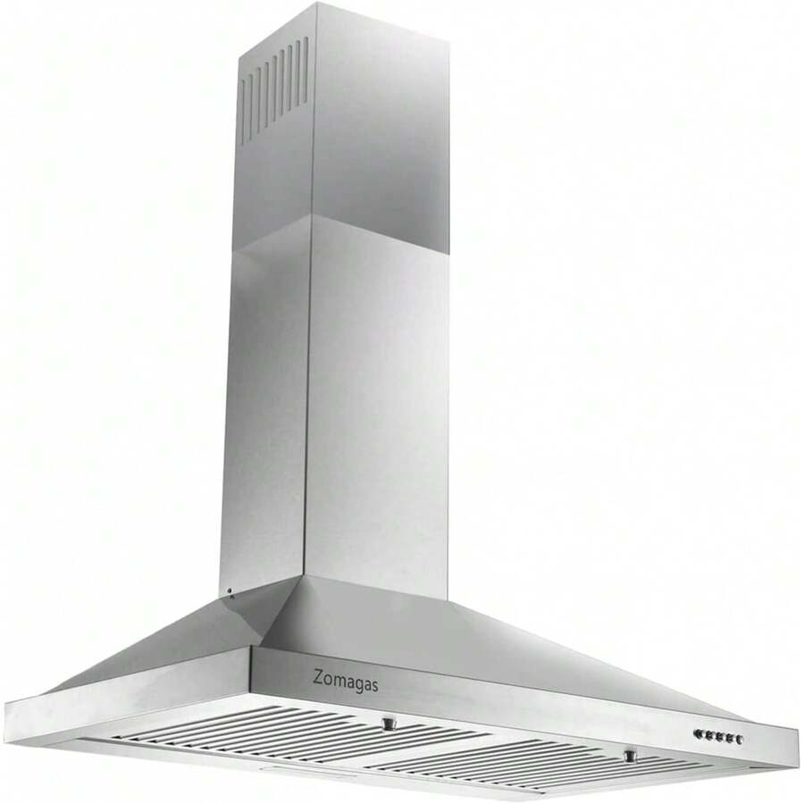 24 Inch Range Hood Wall Mount Vent Hood In Stainless Steel 450CFM 3