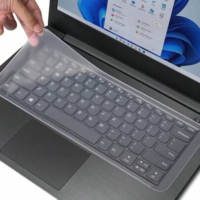 1 Universal Silicone Keyboard Protector, Suitable For Laptops -3 Inches 14 Inches 15.6 Inches (Approximately 33.0 Cm) 15.6 Inches (Approximately 39.6 Cm), Ultra-Thin Silicone Waterproof And Dustproof Keyboard Protector (15 Inches -17.3 Inches (Approximately 38.1-43.9 Cm) Universal Laptop Keyboard Protector)