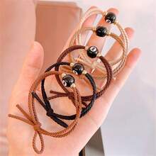 Set de 50 piezas de coleteros de colores degradados, accesorio de cabello lindo para estudiantes, decoración de cabello colorida, sujetadores de coleta, ligas de cabello, bandas de goma para el cabello, cuerda para el cabello