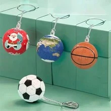 1 件装 DIY 拼图球挂件趣味拼接拼图组装足球篮球挂件小玩具钥匙扣 - 彩色 - 查看 13