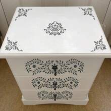 13 قالب حافة للزوايا للأعمال اليدوية، قوالب من الورد المكسيكي و الزخرفات المُطرزة للأثاث للطباعة على الخشب، رسوم على الخشب قابلة لإعادة الاستخدام لرسم الأنماط والزخرفات على الجدران والكعك والأرضيات