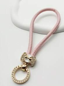 1pc Rhinestone Decor Short Wrist Strap, Lanyard With Phone Clip - Multicolor - View 22