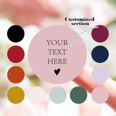 1.6Inch 100PCS Custom Wedding Stickers Personalized Custom Sticker Cute Circle Custom Stickers For Wedding Round Favor Stickers Handmade Stickers For Business Different Hearts 12 Colours Wedding Stickers Wedding Stationery Name Stickers Personalised Sticker Custom Stickers Thank You Stickers Wedding Labels Personalised For Fall Holidays, Halloween, Thanksgiving, Christmas And New Year Parties And Celebrations,Winter Grace,Chic Design ,Forever Love