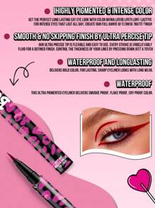 Misslyn BOSS BABE! Boom Black Boom Eyeliner, Waterproof Liquid Ink Eyeliner, Ultra-Pigmented & Waterproof, Creates Bold & Defined Lines, Available In 4 Intense Colors: Brown And Black And Red And Blue