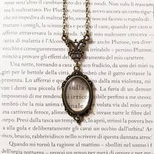 1PC Gothic Retro Enlarged Glass Pendant Necklace For Women's Steampunk Victorian Monochrome Jewelry - Multicolor - View 2