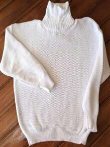 Women's Knitted Blouse Long Sleeve High Neck Casual Fashion - 查看 2