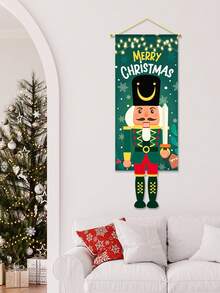 1 tấm rèm cửa treo cờ Giáng sinh, họa tiết quả hạch, phông nền polyester cho cửa ra vào, đồ trang trí treo cửa sổ cây thông Noel, đồ trang trí Giáng sinh, đồ trang trí cửa Giáng sinh, quà tặng tiệc Giáng sinh vui vẻ, phông nền tường phòng nghỉ lễ mùa đông trang trí nhà cửa, đồ trang trí tiệc năm mới Giáng sinh 2025, quà tặng Giáng sinh, Giáng sinh - kẹp hạt dẻ - Xem 5