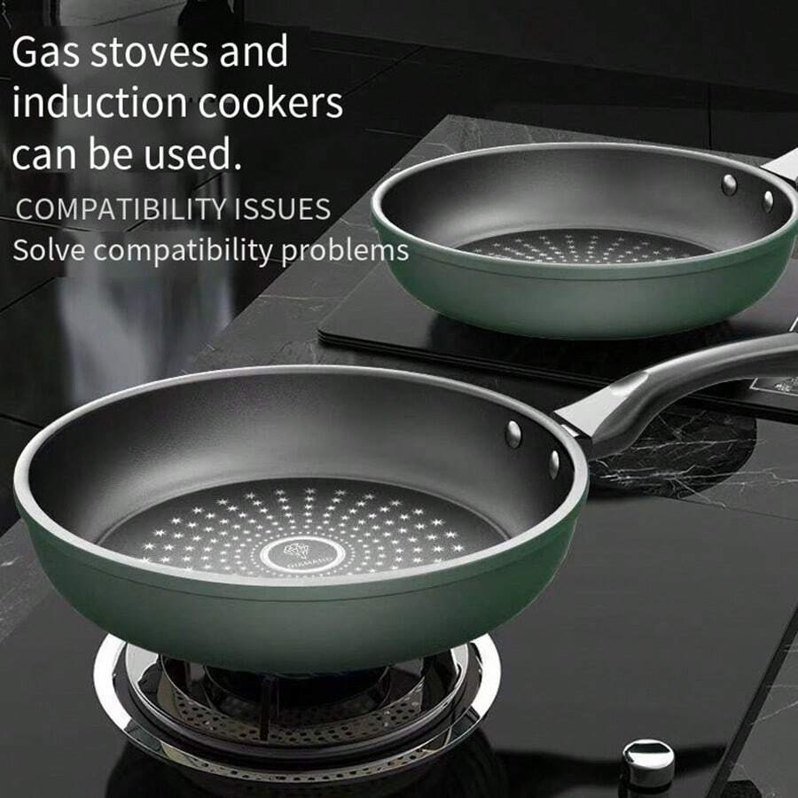24cm NonStick Frying Pan With Lid, Crystal Upgrade, Suitable For Gas