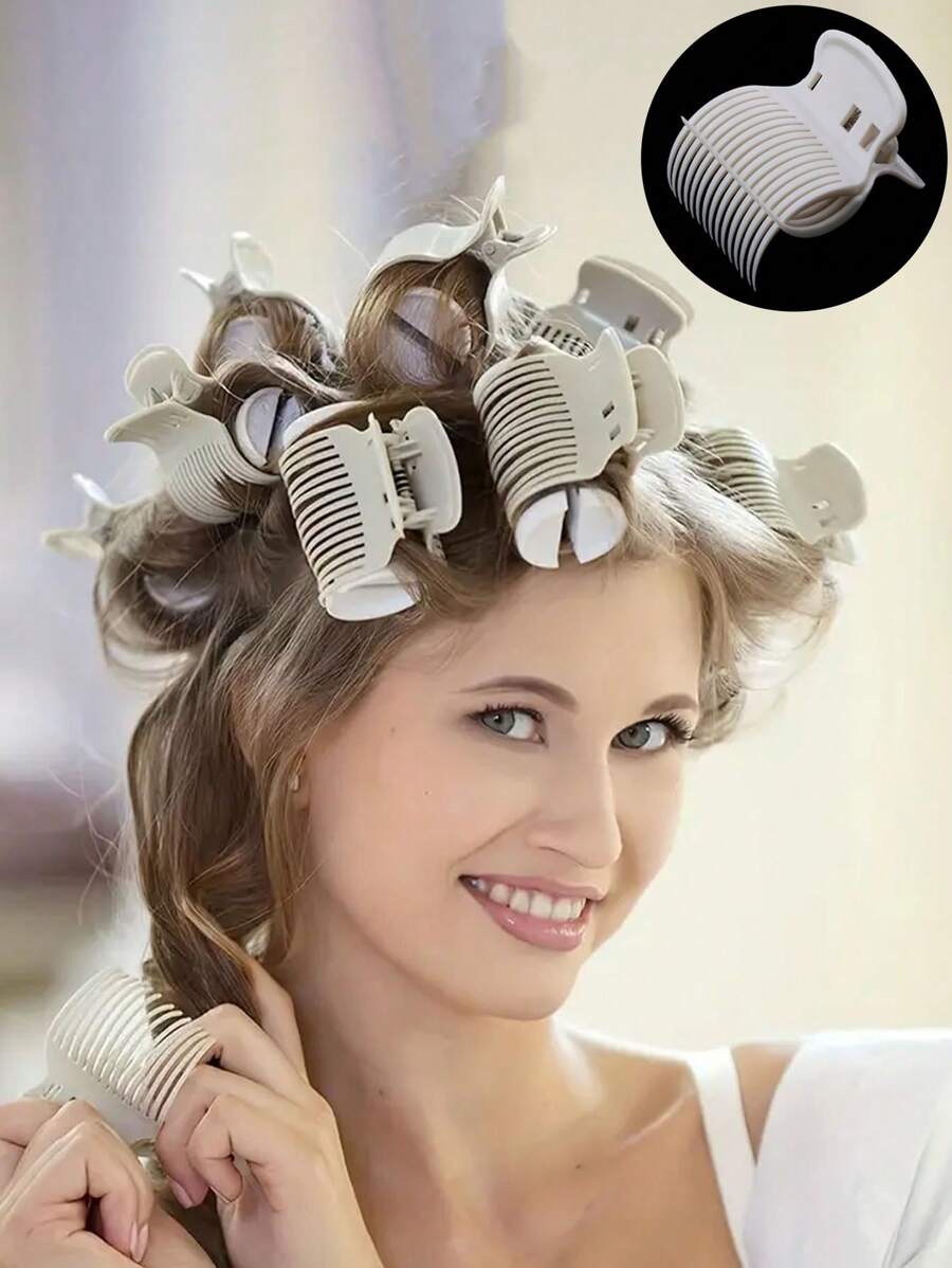 12 chiếc kẹp lô uốn tóc kẹp vuốt thay thế kẹp lô phụ kiện tóc - Nhiều màu - Xem 1