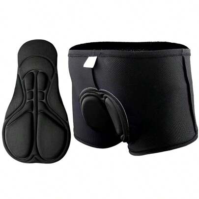 Shorts de Ciclismo Estilo Namorado Com Forro de Espuma, Preto D80, Confortável e Perfurada