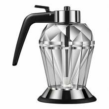 1 套水钻玻璃油瓶油壶油罐厨房家用酱油醋调味罐蜂蜜罐带底座防漏 - 彩色 - 查看 3