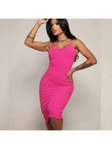 Strap Dress Everyday Casual Modern Midi Comfortable Evening One Size - 查看 3