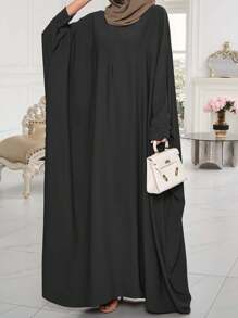 1pc Soft, Breathable, Elegant, Loose Abaya, Suitable For Women's Everyday Wear, Suitable For Spring, Summer, And Autumn Soft Hijab,Women Veil - Multicolor - View 4