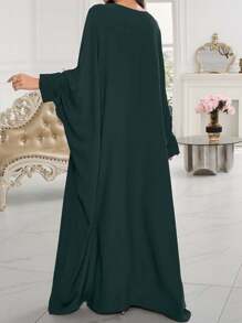 1pc Soft, Breathable, Elegant, Loose Abaya, Suitable For Women's Everyday Wear, Suitable For Spring, Summer, And Autumn Soft Hijab,Women Veil - Multicolor - View 9