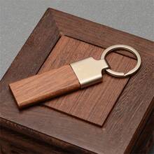 1pc Wooden Keychain Customized Texts Laser Engrave Name Numbers Keyring Gifts For Christmas Day - Multicolor - View 13