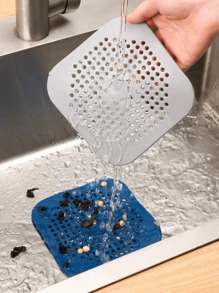 1 cái nắp đậy cống bằng silicon, lưới lọc bồn rửa nhà tắm, dụng cụ giữ tóc, bảo vệ cống. - Nhiều màu - Xem 6