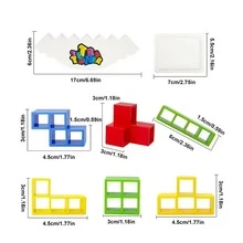 1 Bộ trò chơi cân bằng khối gỗ xếp chồng rung lắc, đồ chơi khối xây dựng giáo dục, rèn luyện khả năng tập trung, trò chơi tương tác giữa cha mẹ và con cái trên bàn, quà tặng sinh nhật cho trẻ em - nhiều màu - Xem 7