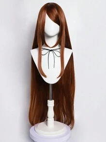 Peluca sintética trenzada negra de 40 pulgadas de largo para mujeres, estilo Animated Comics Cosplay, ideal para Halloween, fiestas de cumpleaños, días festivos, decoraciones navideñas, disfraces y accesorios divertidos.