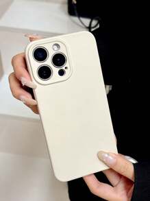 Ốp điện thoại cơ bản, chất liệu mềm mại, chống bám vân tay, chống nước, chống sốc, chống trầy xước, phiên bản quốc tế, không phải phiên bản nội địa. - trắng - Xem 3