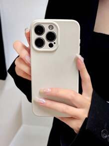 Ốp điện thoại cơ bản, chất liệu mềm mại, chống bám vân tay, chống nước, chống sốc, chống trầy xước, phiên bản quốc tế, không phải phiên bản nội địa. - trắng - Xem 4