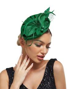 Luxurious & Charming Kentucky Derby Church Hat, Pearl Mesh Design With Bow, Makeup Ball Wedding Hair Accessory Headband For Women, Tiny Hats, Mini Fascinator, Mini Top Hat , Mini Cap, Head Piece, Rave Accessories