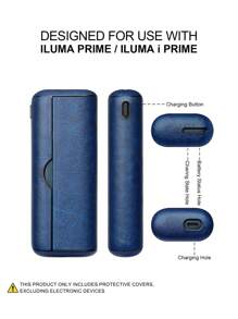 1 Pc For IQO ILUMA/ILUMA I ONE PRIME Decorative Anti Fall Protective Case 20 HeatSticks Box Fashion Accessory Surface Leopard Print Patterned Multi-Color PU Leather Gift, 360 Degree Full Protection, Shock Absorption, Anti Slip Suitable For Men And Women