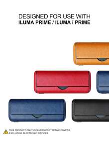 1 Pc For IQO ILUMA/ILUMA I ONE PRIME Decorative Anti Fall Protective Case 20 HeatSticks Box Fashion Accessory Surface Leopard Print Patterned Multi-Color PU Leather Gift, 360 Degree Full Protection, Shock Absorption, Anti Slip Suitable For Men And Women