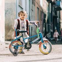 Ruedines Bicicleta Infantil, Bicicleta Estabilizador Ruedas,Niños Entrenamiento Ruedines Accesorio de Bicicleta Universal - Multicolor - Ver 8