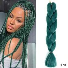 24 英寸渐变色合成发辫预拉伸批发大号编织 KaneKalon 接发 100g/件