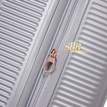 Kit3 Elegant Suitcase Gold Box 2024 New Style Suitcase Double Layer Zipper Anti-Theft 360° Double Wheels - 乾枯玫瑰色 - 查看 3