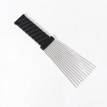 1 pièce Peigne afro en métal poing noir, peigne africain, accessoire de coiffure, outil de coiffure (Halloween, costume de fête, déguisement, festival, bandeau, Halloween, rentrée scolaire, accessoires de voyage, accessoires de cheveux pour femmes)
