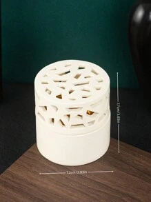 1pc Resin Incense Burner, Arabian Style Bakhoor Incense Holder, Rama Decorative Incense Burner, Home Decor, Room Decor, Party & Festival Decoration Gifts Birthday Graduation - Bronze - View 11