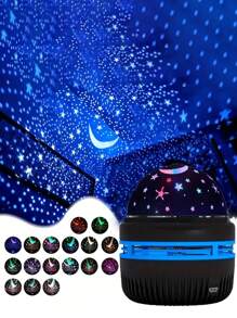 1 stuk LED-projectorlamp met droomsterrenhemel, nachtlampje voor slaapkamerdecoratie, decoratieve verlichting voor de woonkamer, sfeerverlichting voor feestjes, perfect cadeau voor de feestdagen