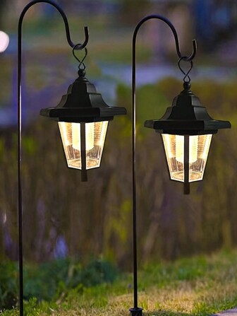 2Pcs Solar Lights Outdoor Waterproof, Solar Garden Lights, Solar Lights For Outside, Garden Decor For Yard, Patio, Landscape, Planter, Walkway
