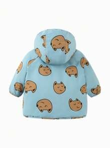 mini bala 男童防水防油冬季外套加厚保暖内衬婴儿夹克 - 藍色 - 查看 5