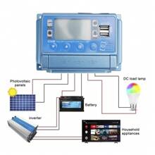 20A/30A PWM Solar Charge Controller PV Regulator For Lifepo4 Lithium Lead Acid Gel - Blue - View 7