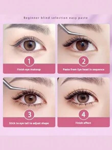 QSTY 1 Packung 36 Stücke 3D Cluster Künstliche Wimpern, 3 Längen (10-11-12mm), weich schwarz, natürlich aussehend, schwarzer, abgestufte Länge Wimperncluster, Wimperncluster, einzelne Wimpern, Wimpern, Künstliche Wimpern