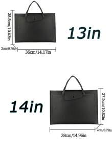 1 Pc Business Casual Minimalist PU Leather Solid Color Handbag Tablet Bag 13Inch/14Inch Computer Bag Protection Case Small Bag File Bag Laptop Sleeve Computer Carrying Case Bag 13 14 Inch Portable Table Cover Bags For Mac Book For Tablet Handbag Case 9-11inch Compatible With Ipad Air 4 5 Pro 11 Mini 5 6 IPad Case For Shockproof Pouch Bagslaptop Bag For Women Mac Book Case College Essentials Back To School