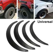 4Pcs 89CM Universal Flexible Cars Body Fende Flares Extension Wide Wheel Arches - Black - View 7