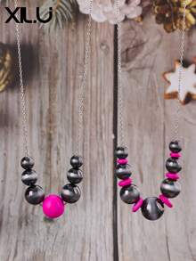 1 件简约复古风格多 CCB 珠链项链 - 項鍊 - 查看 12