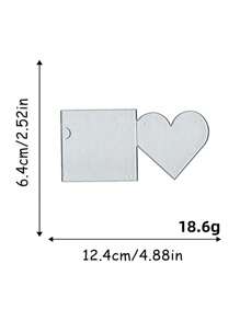 1/2pcs Heart Shape Metal Cutting Die - For Making Paper Cards, Scrapbooking, DIY Cards, Decorations For Album Crafts - Precise Cutting, Easy To Use, Multipurpose Design