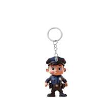 4pcs/1pc Police Badge Key Chain, New Acrylic 2D Flat Key Ring, Car Hanging Decor, Christmas Tree, Home Party Xmas Gift Accessories Car Accessories Bag Charm School Letter