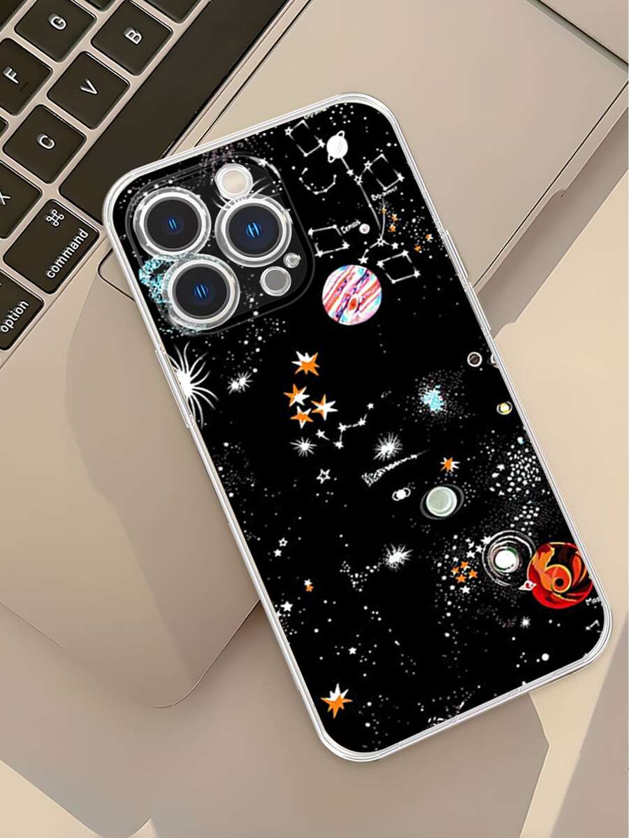 1 件彩绘飞机设计 TPU 软手机壳，兼容 iPhone 16、iPhone 16 Pro、iPhone 16 Pro Max - 彩色 - 查看 1