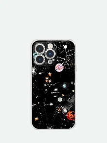 1 件彩绘飞机设计 TPU 软手机壳，兼容 iPhone 16、iPhone 16 Pro、iPhone 16 Pro Max - 彩色 - 查看 2