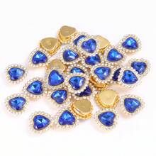 30pcs/Set Colorful Heart Rhinestone DIY Accessories, Random Color